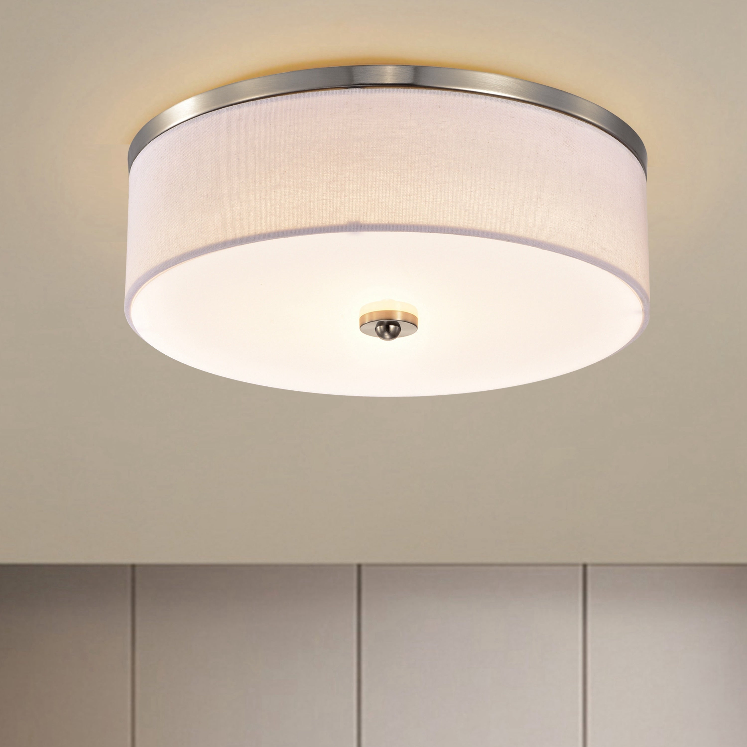 Dimmable 23W Selectable Led Flush Mount Ceiling Light 15 In.