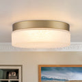 Dimmable Led Flush Mount Ceiling Light With 5 Color Temperature Selectable Gold