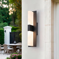 Dimmable Led Wall Sconce Matte Black T Shaped Frosted Acrylic