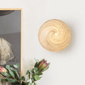 Dimmable Led Wall Sconce Bubble Glass Matte Black Modern Light