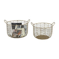 Dimond Home Tuckernuck 2 Piece Metal Bowl Set In Gold