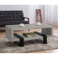 Industrial Grey Driftwood Open Coffee Table
