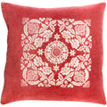Dinesha Traditional Medallion Red Feather Down Or Poly Filled Throw Pillow 22 Inch