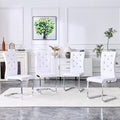Dining Chair Side Chair Kitchen Chair Leisure Chair Lounge Chair Office Chair White Silver Armless Chair