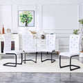 Dining Chair Side Chair Kitchen Chair Leisure Chair Lounge Chair White Black Office Chair Armless Chair With Metal Legs