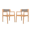 Dining Chairs Outdoor Armchairs Set Of 2 With Wood Frame Office Chair Reception Chair Side Chair Leisure Chair