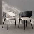 Dining Chairs Set Microfiber Leather Kitchen Dining Chairs Upholstered Padded Wide Seat