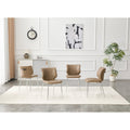 Dining Chairs Set Of 4 With Metal Legs Adjustable Non Slip Foot Pads Diamond Tufted High Back Upholstered Chairs
