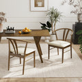 Dining Chairs Curved Back Design Set Of 2 22.83 W X 20 D X 31.1 H