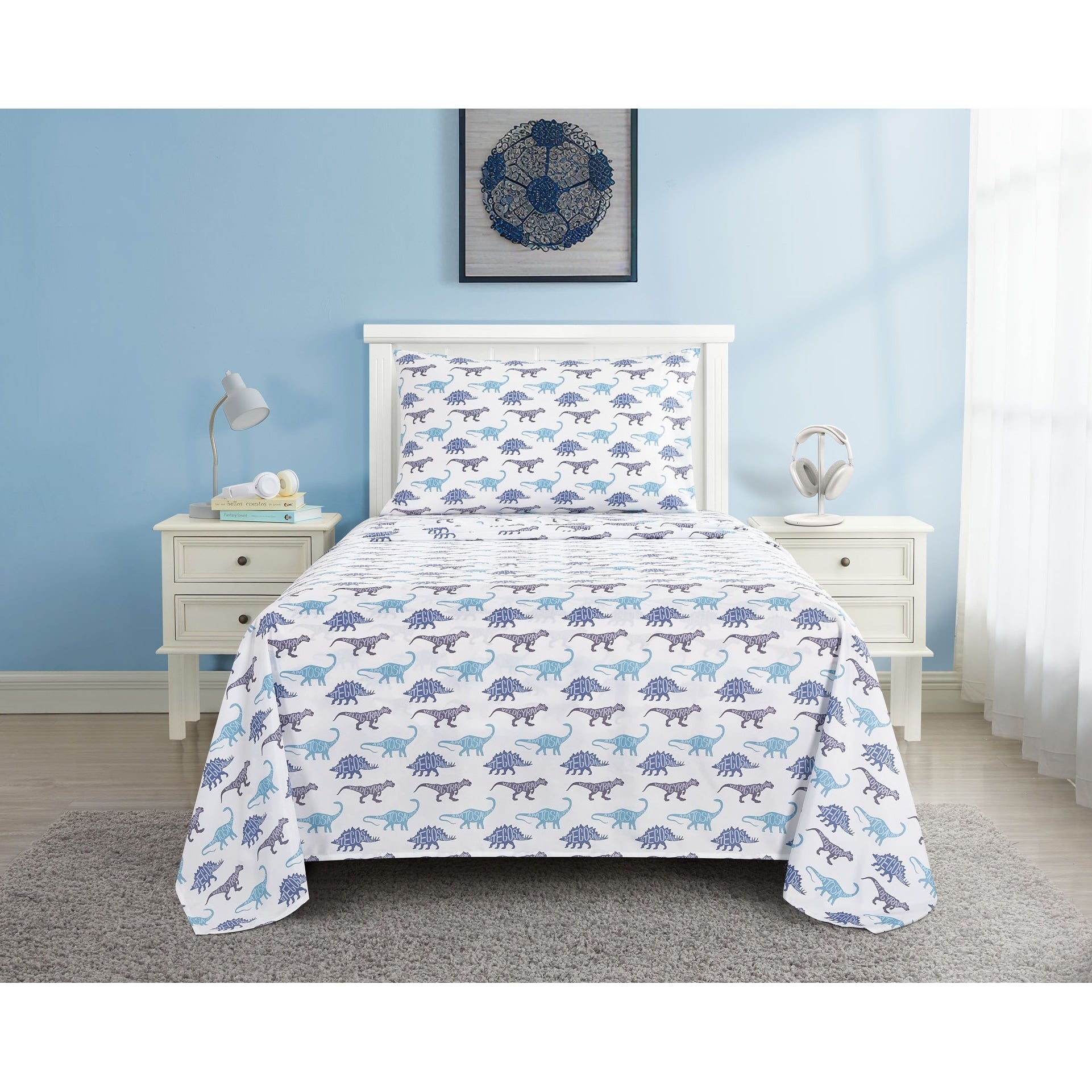 Dino School 3 4Pc Sheet Set