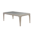 Diocles Contemporary Style Dining Table With Tapered Legs Silver