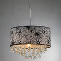 Dione Chrome Floral Shade Chandelier