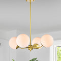 Dioneesha 4 Light Matte Gold Metal Chandelier N A