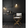 Director White Gold Steel Counter Stool