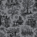 Disney Haunted Mansion Toile Black Peel And Stick Wallpaper