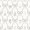 Disney Princess Bows Pink Peel And Stick Wallpaper