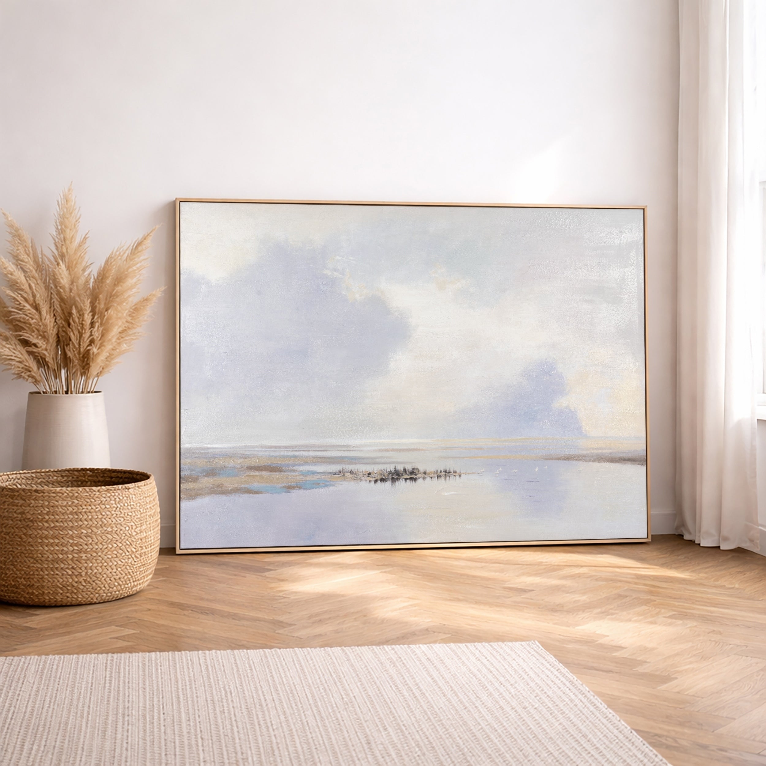 Distant Vista Hand Painted Canvas