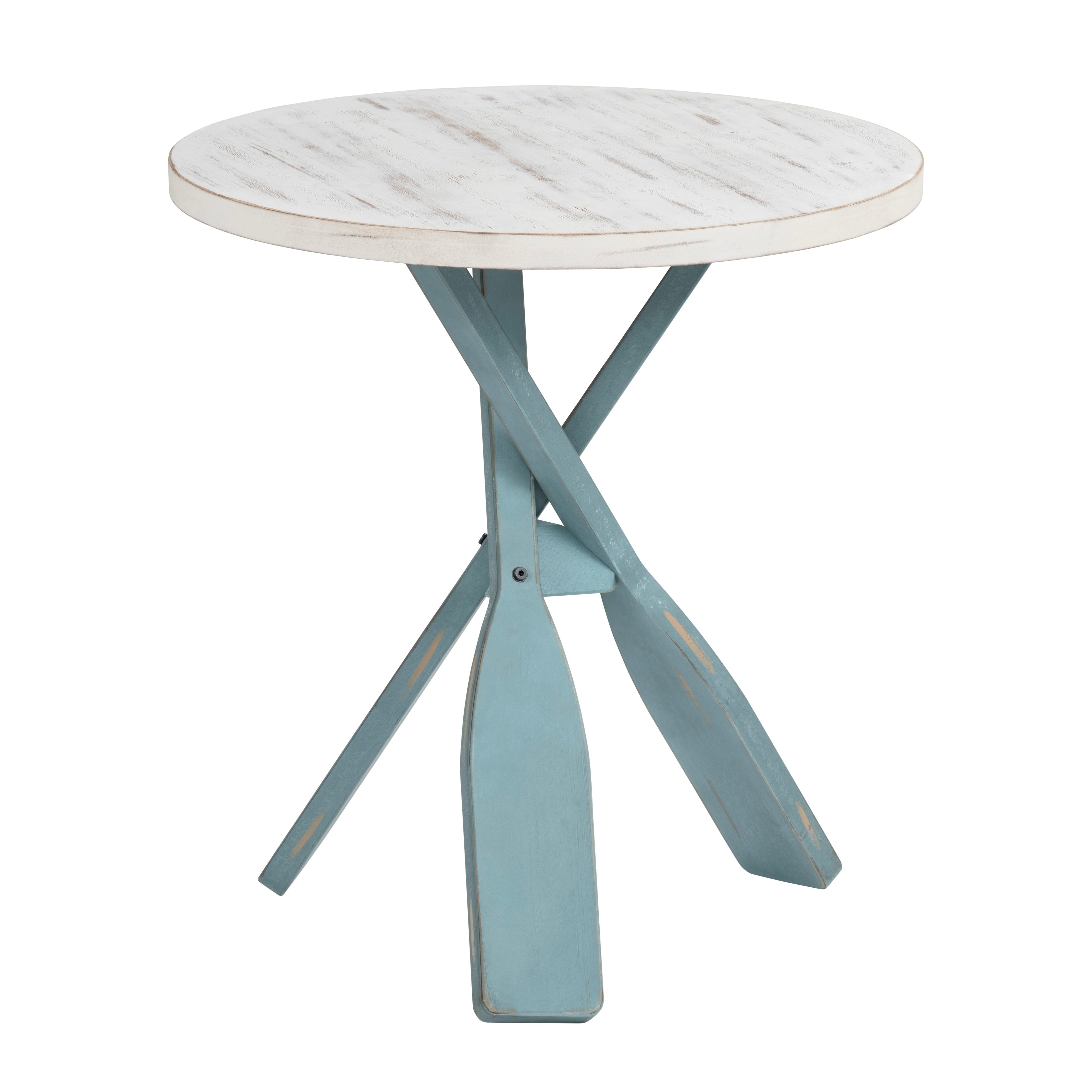 Chesapeake Two Tone Paddles Accent Table