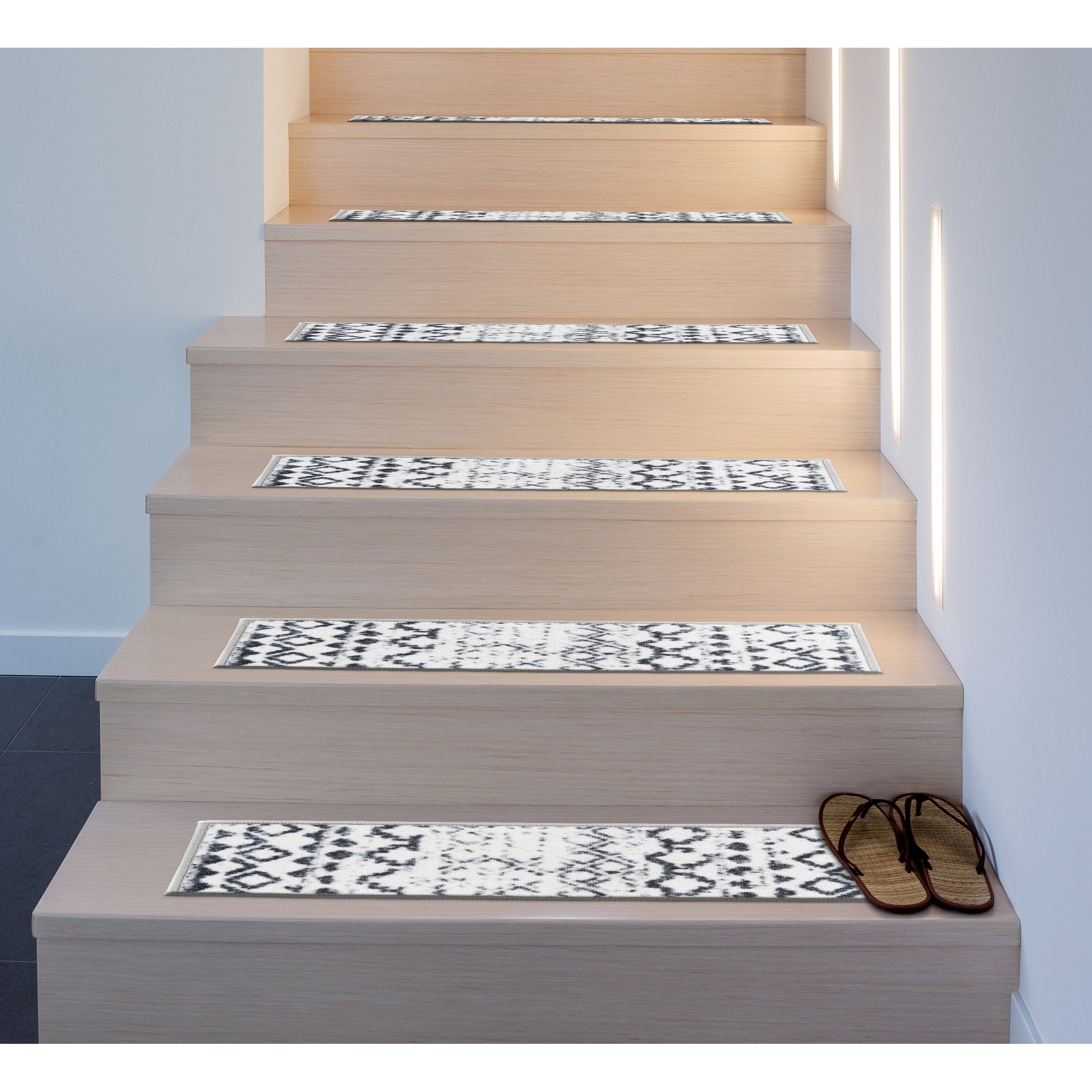 Distressed Bohemian Non Slip Stair Treads