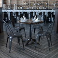 Lancaster Home Distressed Metal Chair Set Of 4
