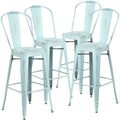 Lancaster Home Distressed Metal 30 Inch Stool