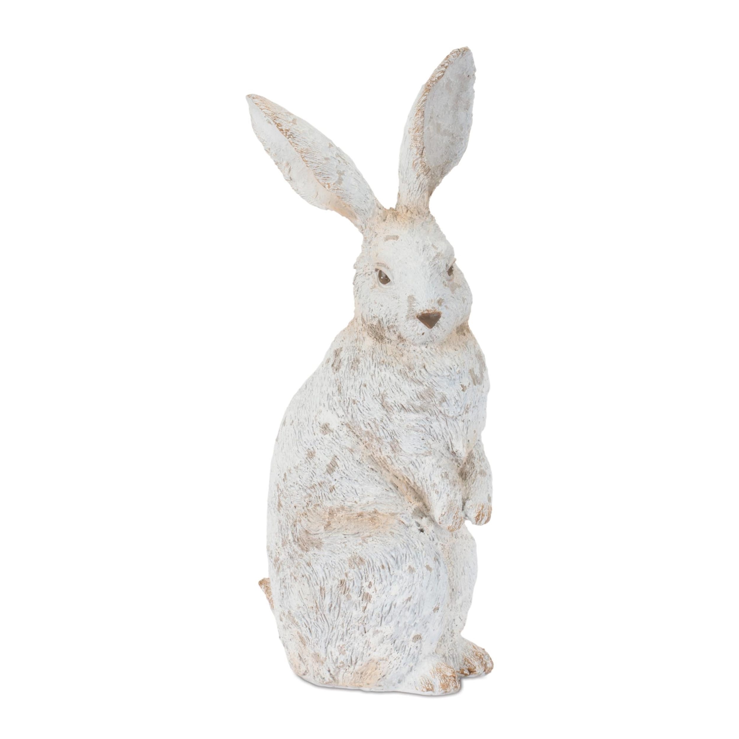 Distressed Rabbit Statue 14.25 H