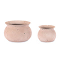 Distressed Rustic Iron Pot Set Of 2