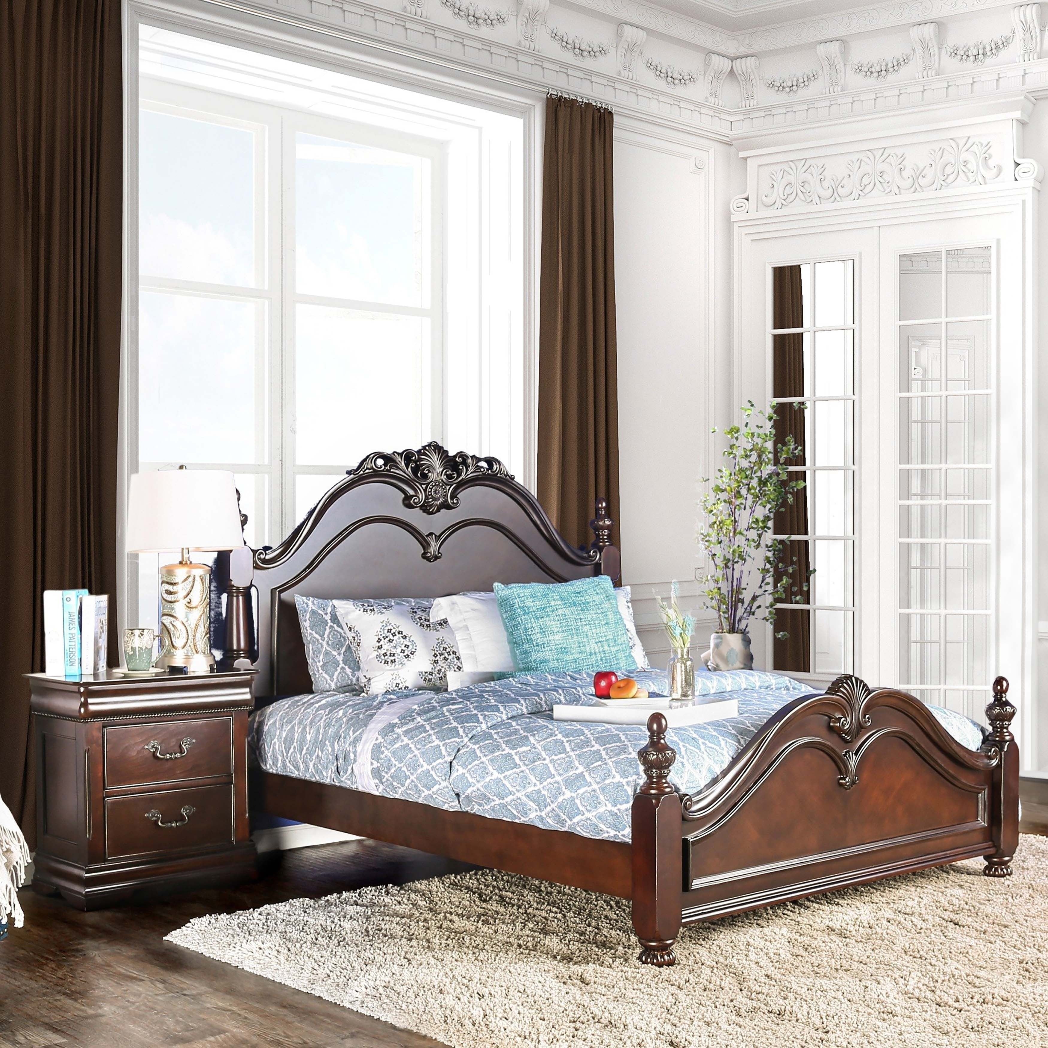 Bastillina Traditional Cherry 2 Piece Poster Bedroom Set