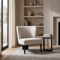 Divani Casa Ladean Modern White Accent Chair