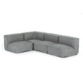 Divani Casa Navstar Contemporary Modular Grey Fabric Sectional Sofa