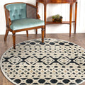 Diverse Modern Geometric Hand Tufted Round Rug