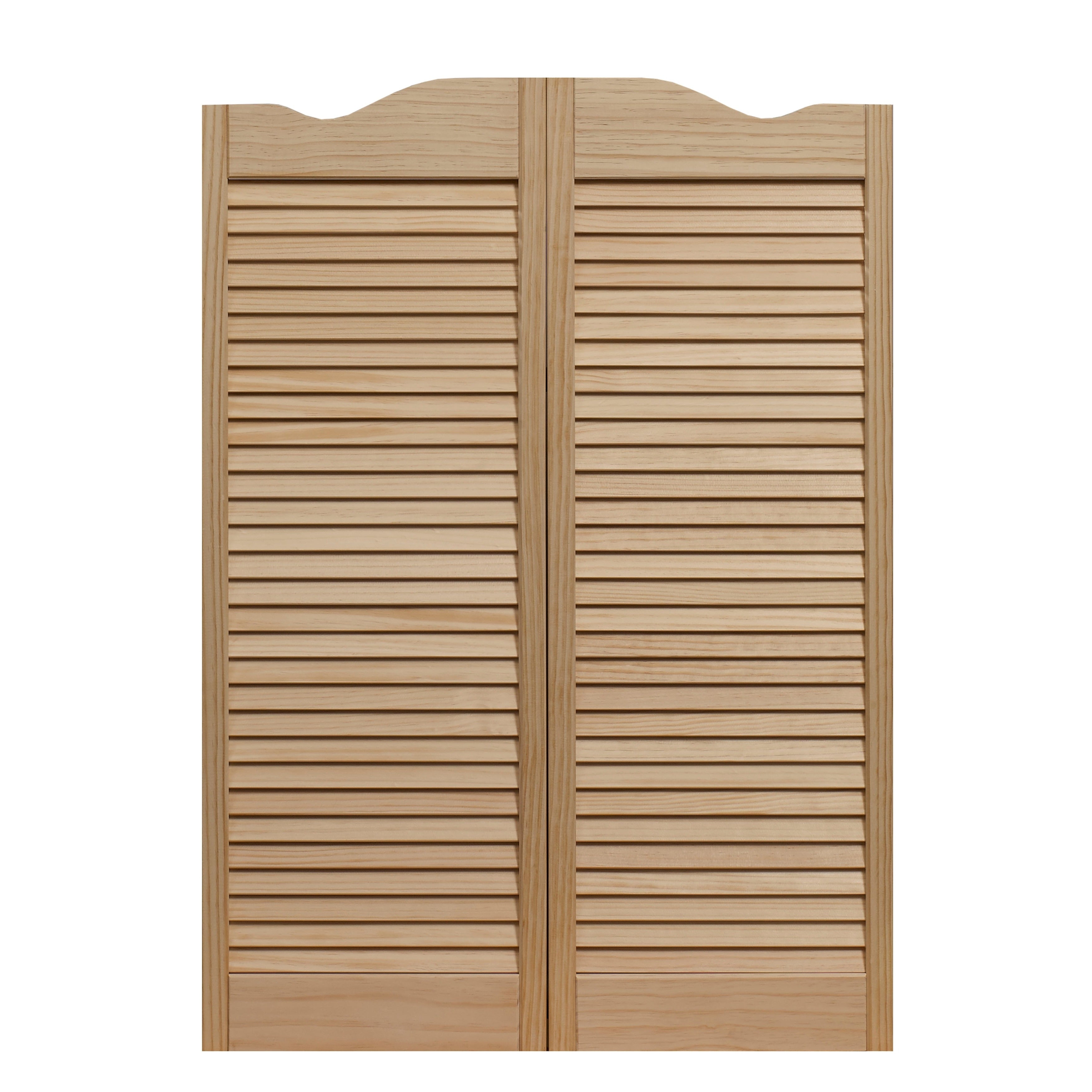 Dixieland 36X42 Inch Unfinished Louvered Cafe Doors