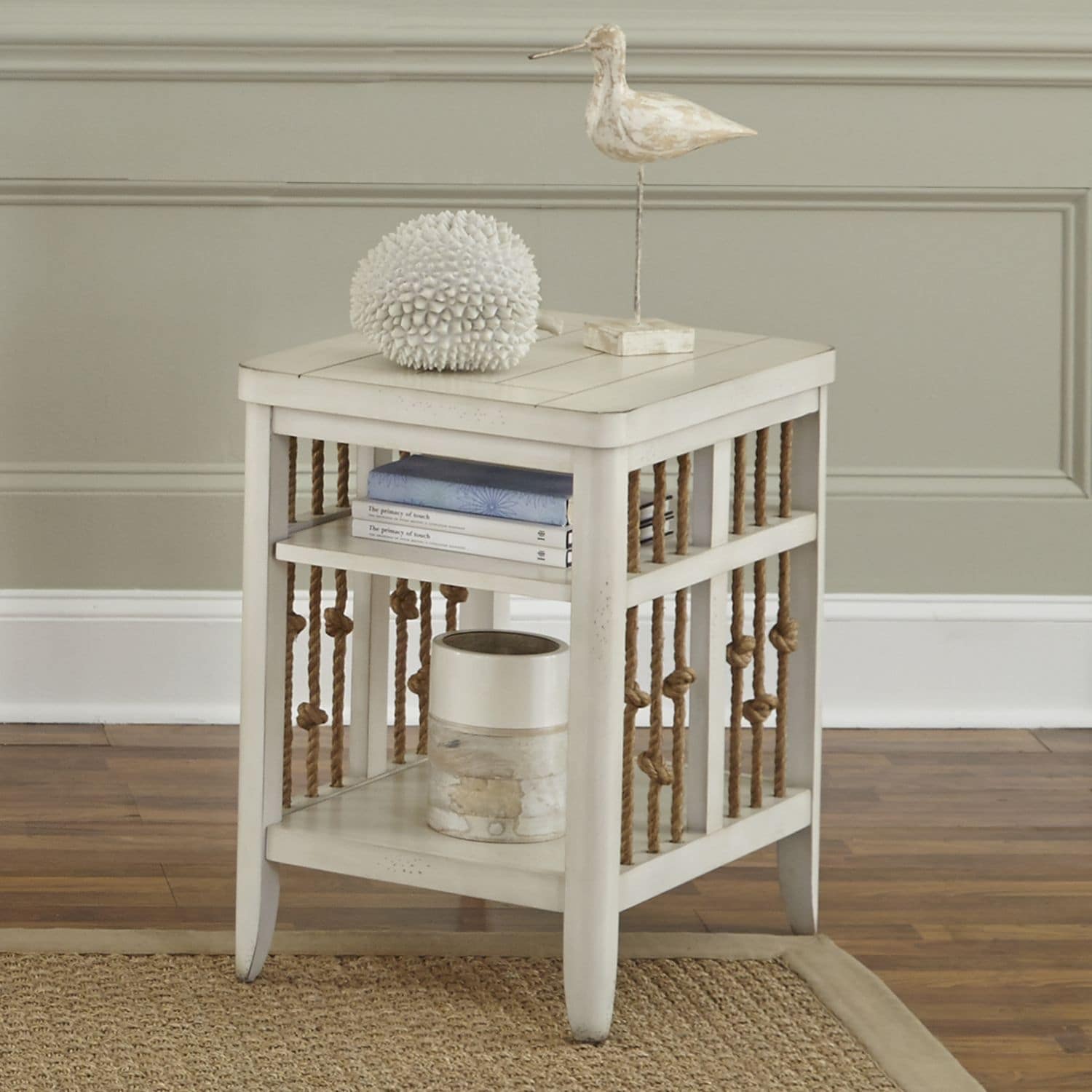 Dockside Ii White Chair Side Table