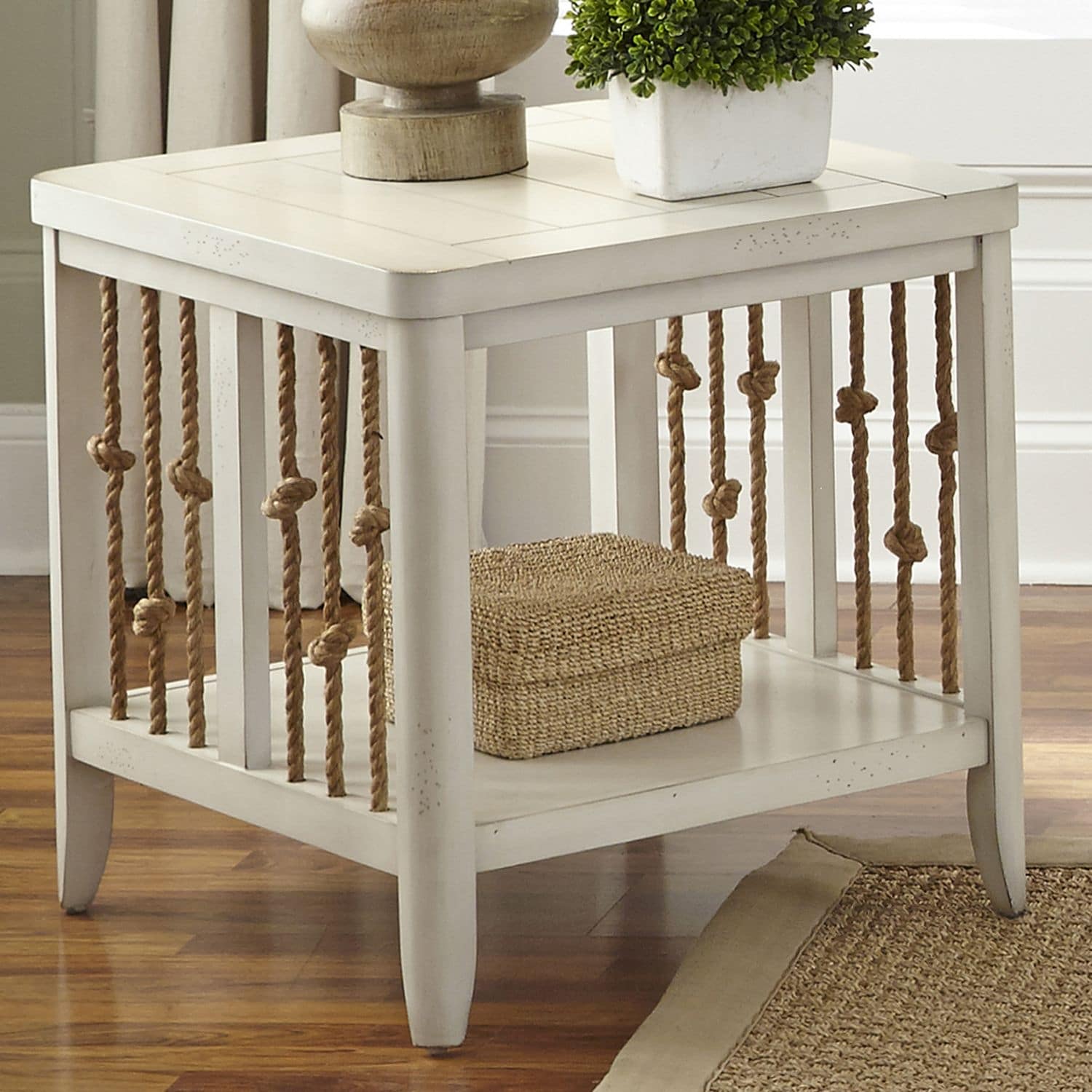 Dockside Ii White End Table
