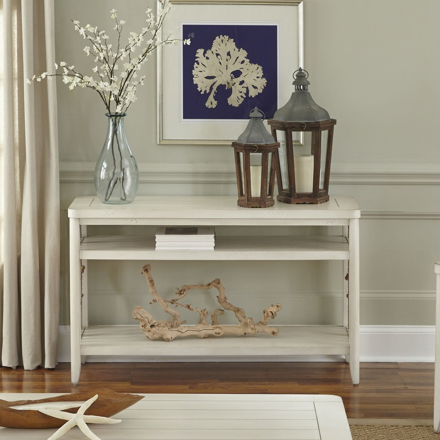 Dockside Ii White Sofa Table