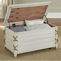 Dockside Ii White Storage Trunk