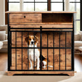 Dog Crate Furniture Large Dog Cage Furniture With Tray For Medium Large Dogs Wooden Dog Kennel Furniture