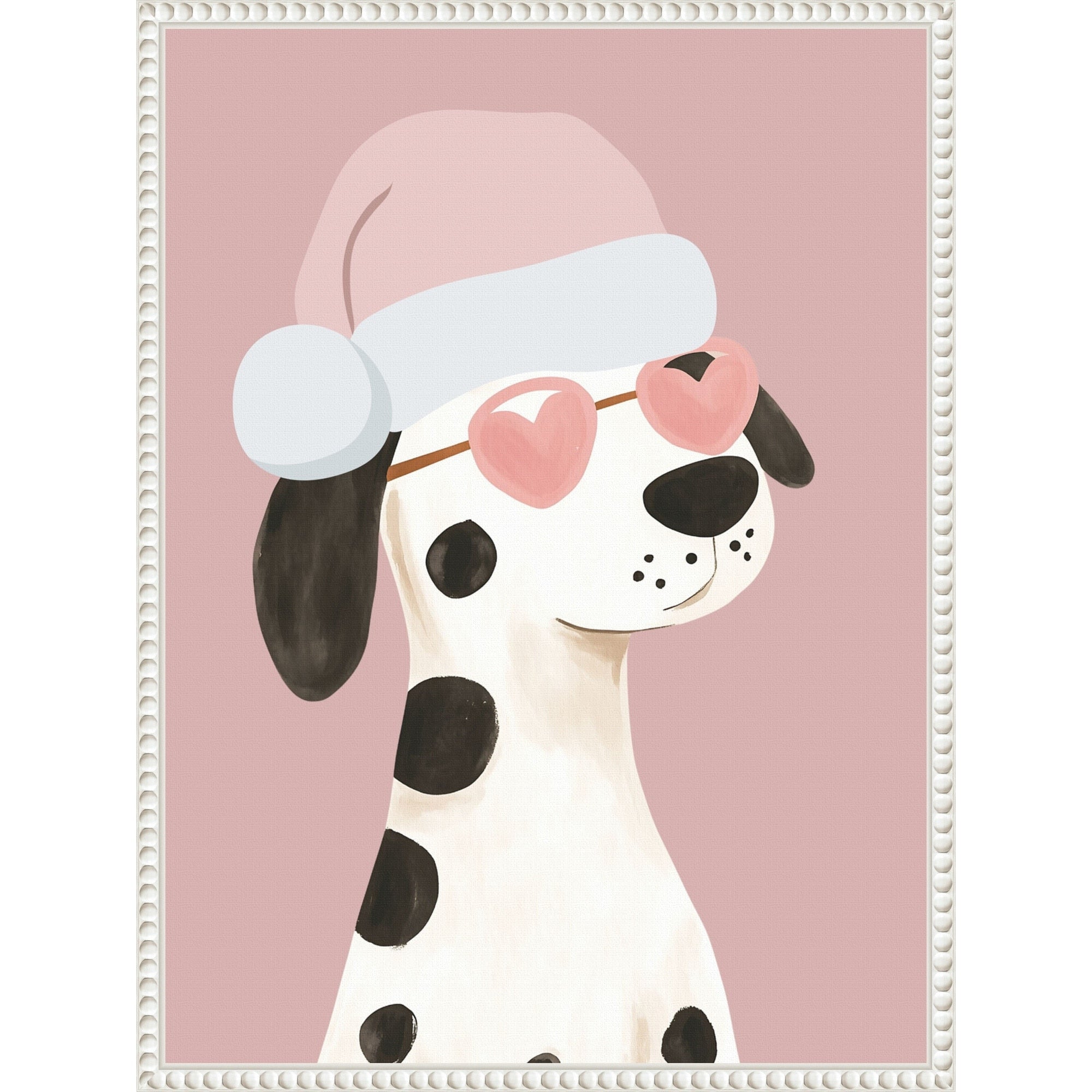 Dog Love By Mathieu Jeuf Framed Canvas Wall Art