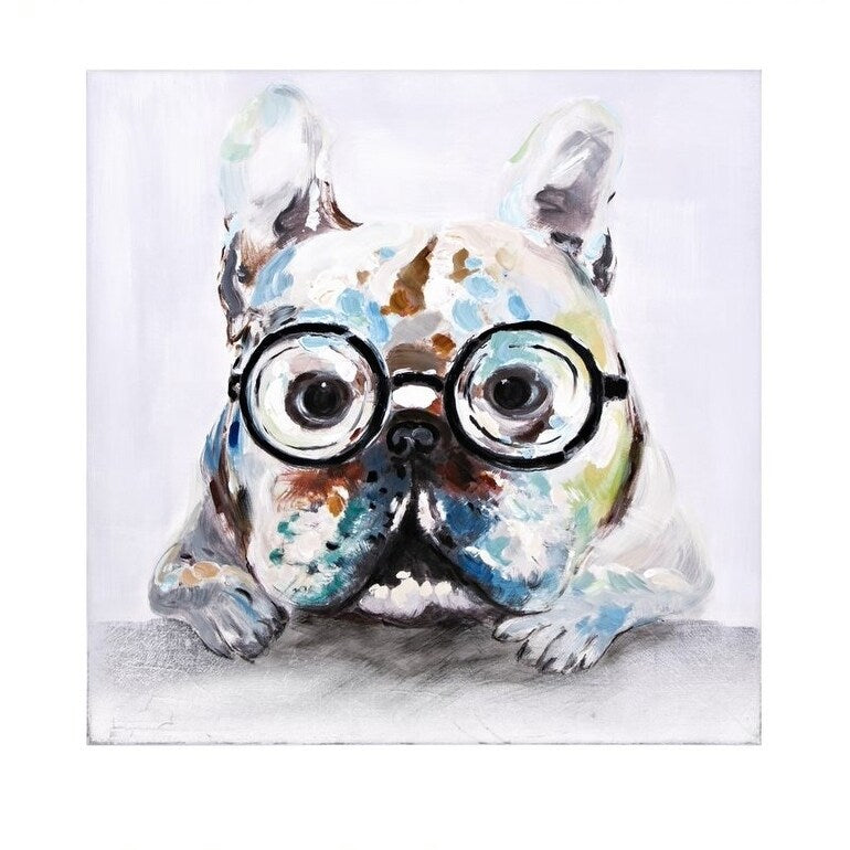 Dog Lover Collection 23.75 Square Wrapped Canvas Wall Art