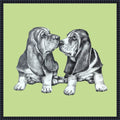 Doggie Hello By Renate Holzner Framed Canvas Wall Art Print