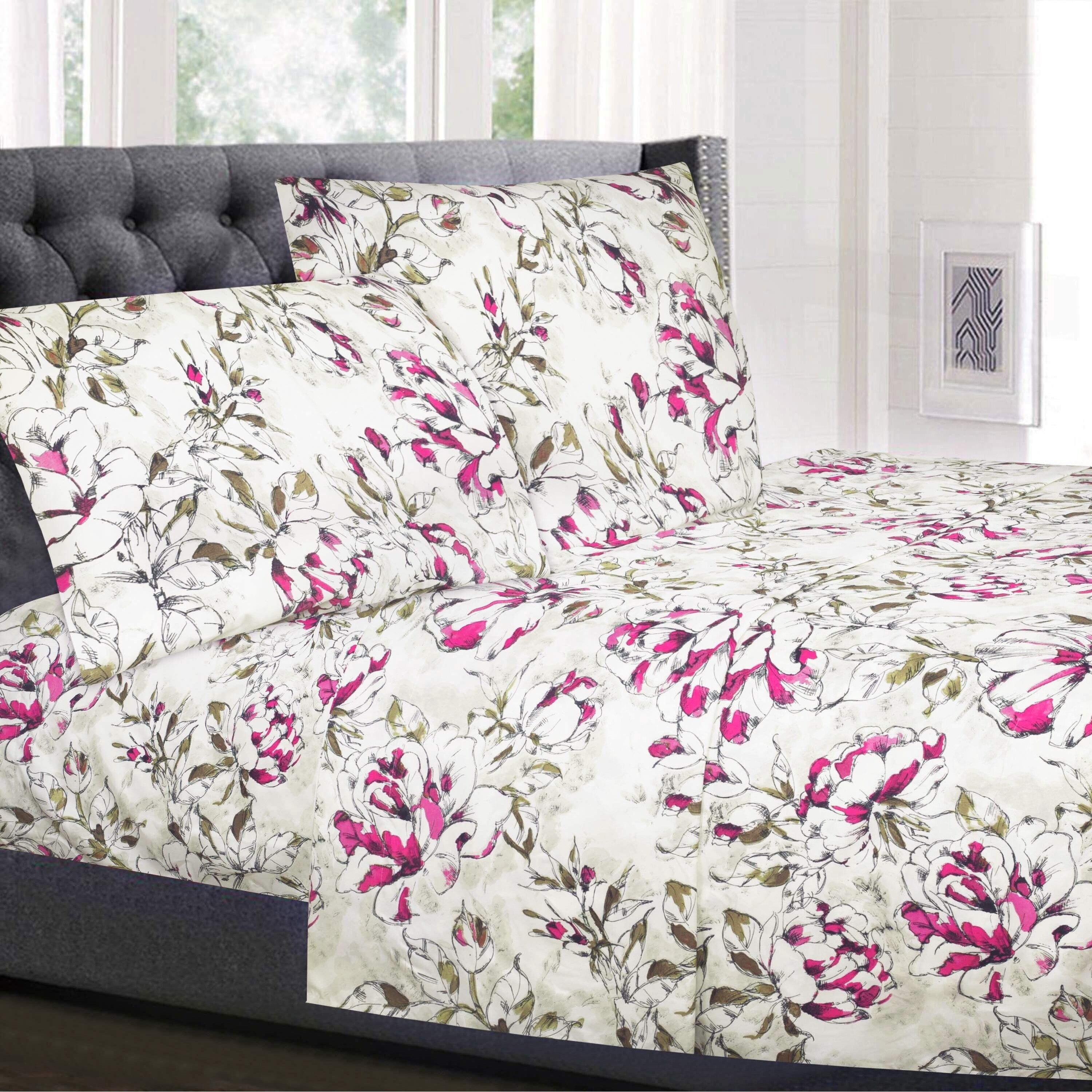 Dolce 4 Piece Patterned Deep Pocket Sheet Set