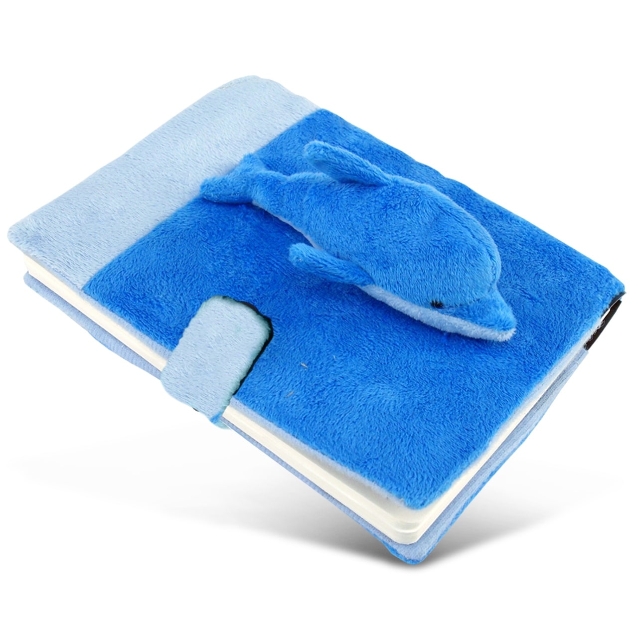 Dollibu Dolphin Plush Notebook Blue Ocean Life Plush School Journal