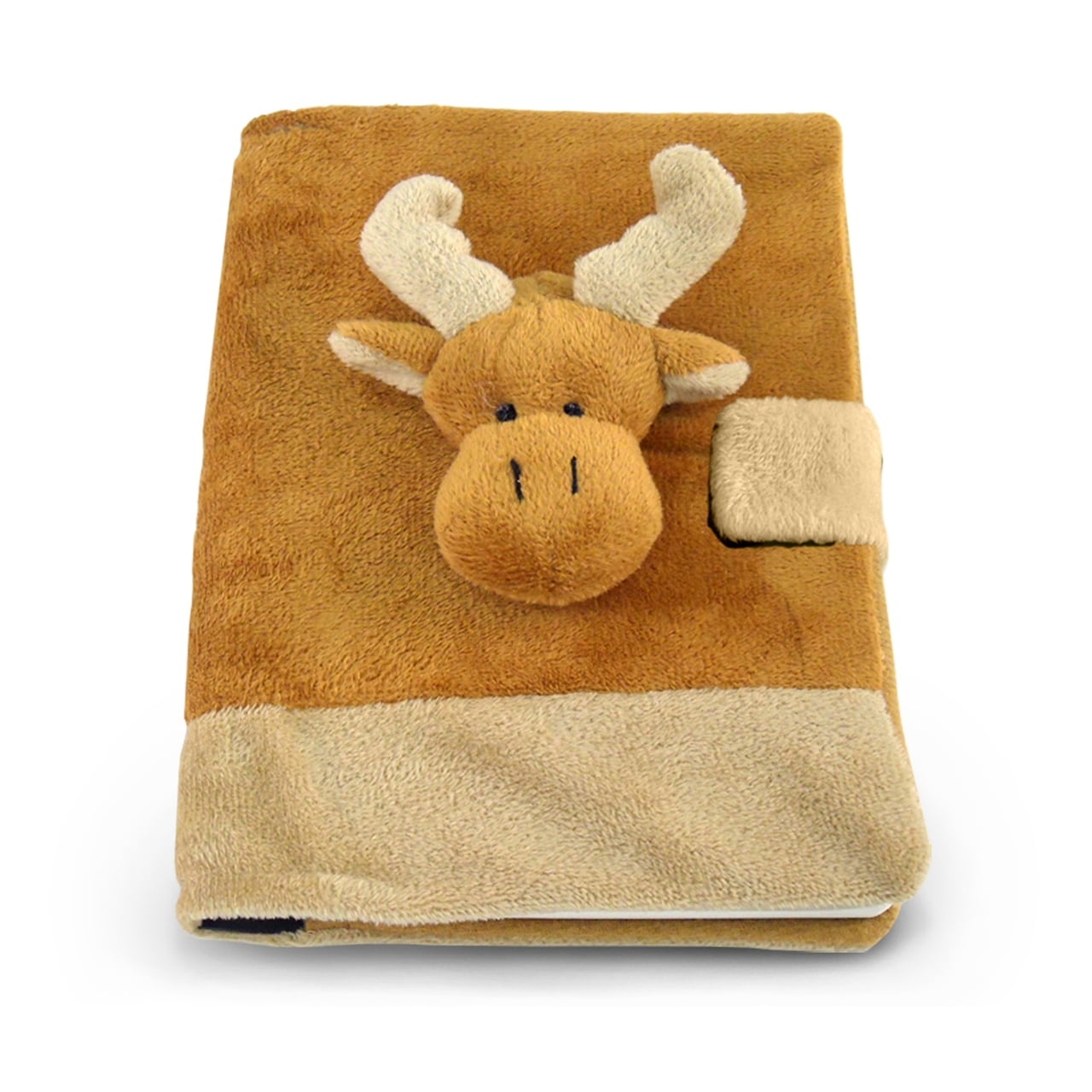 Dollibu Moose Plush Notebook Brown Wildlife Plush School Journal