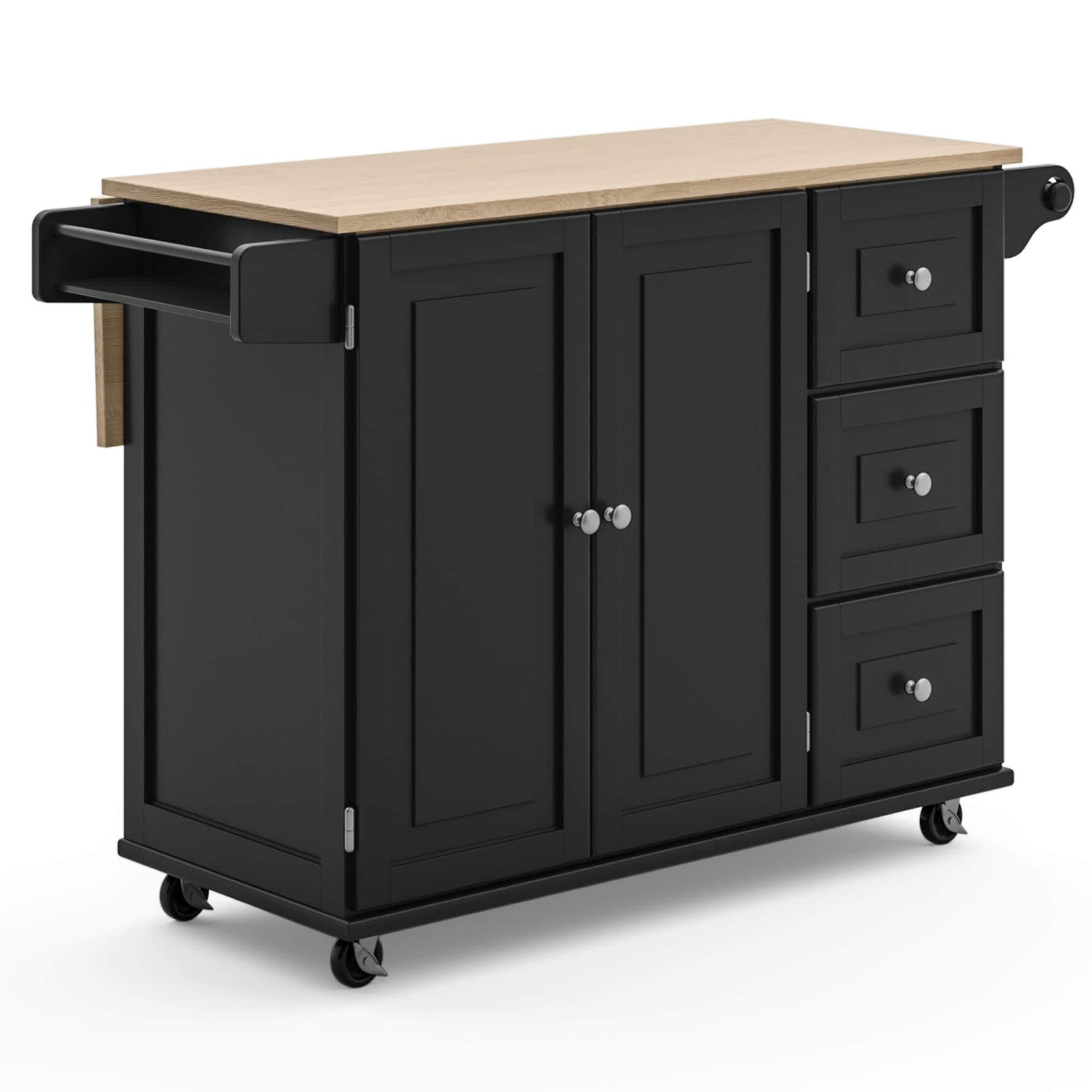 Liberty Kitchen Cart With Wood Top By Home Styles