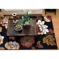 Kas Rugs Corinthian Black Bella Floral Area Rug 53 X 77