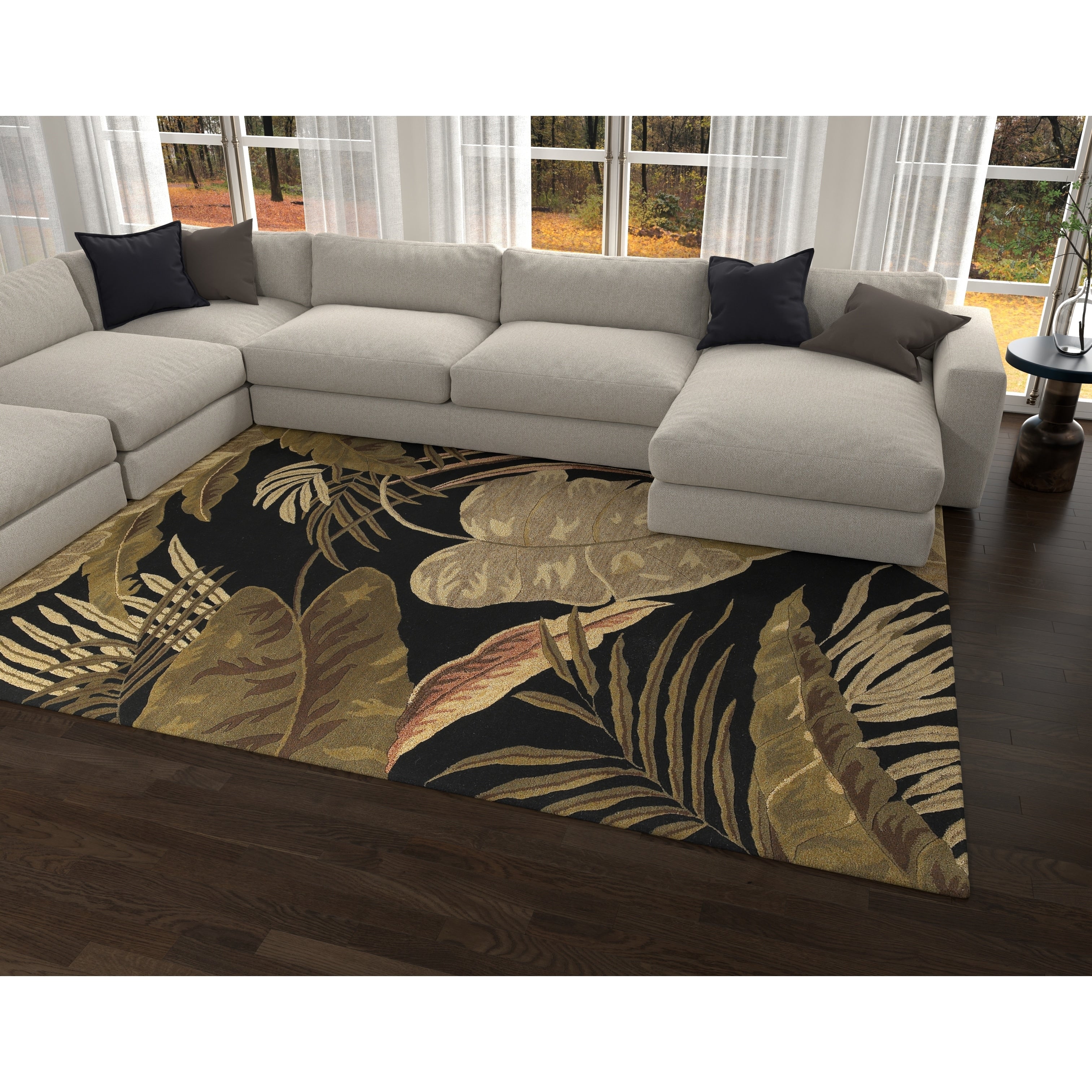 Domani Camila Midnight Tropics Area Rug