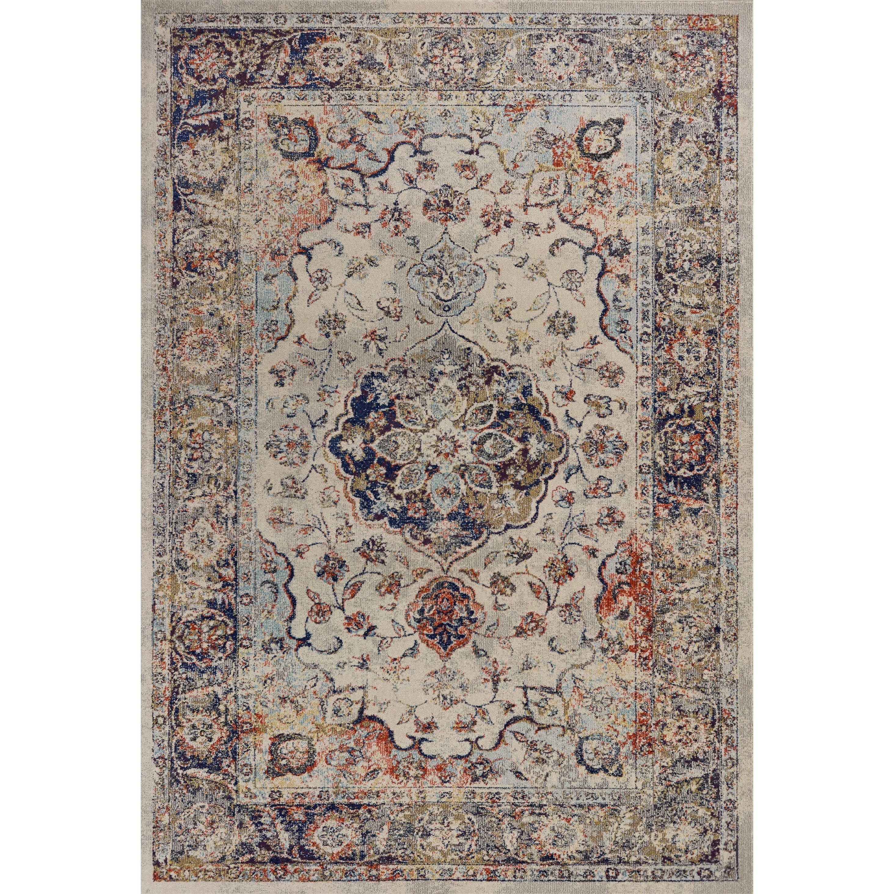 Copper Grove Worgl Distressed Ivory Bohemian Area Rug