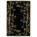 Kas Sparta Black Bamboo Border Runner Rug 26 X 10 Runner