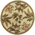 Kas Sparta Ivory Tropical Oasis Runner Rug 26 X 10 Runner
