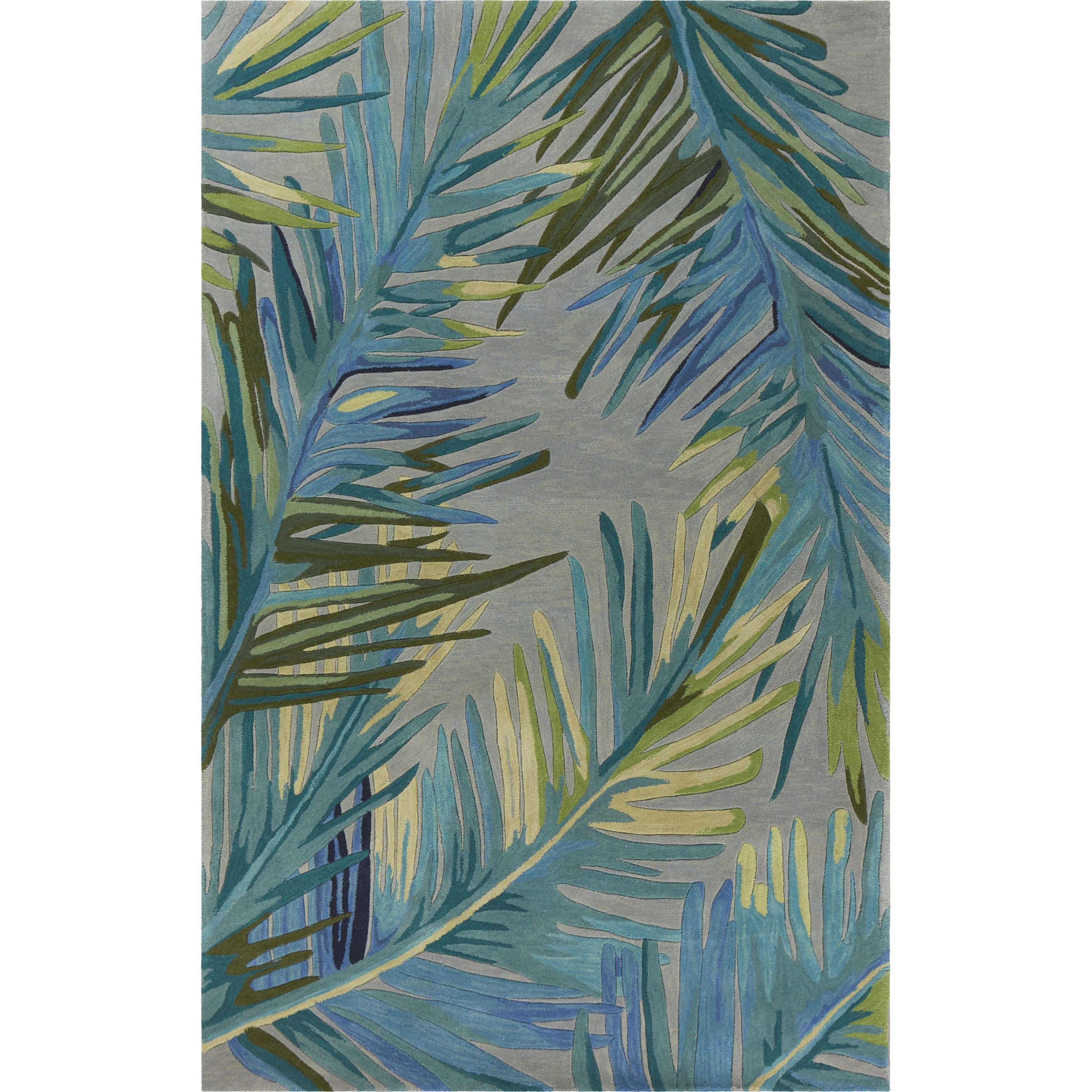 Kas Sparta Grey Blue Montego Rug 36 X 56
